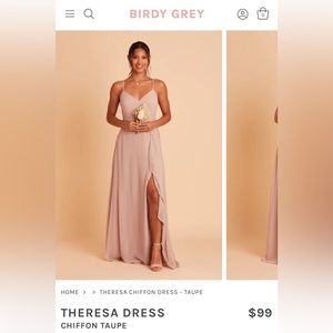 Birdy Grey Theresa Taupe Bridesmaid Dress - Worn once